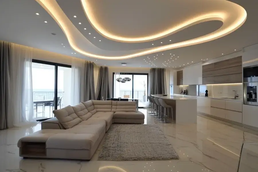 Натяжной потолок под ключ — фото 1