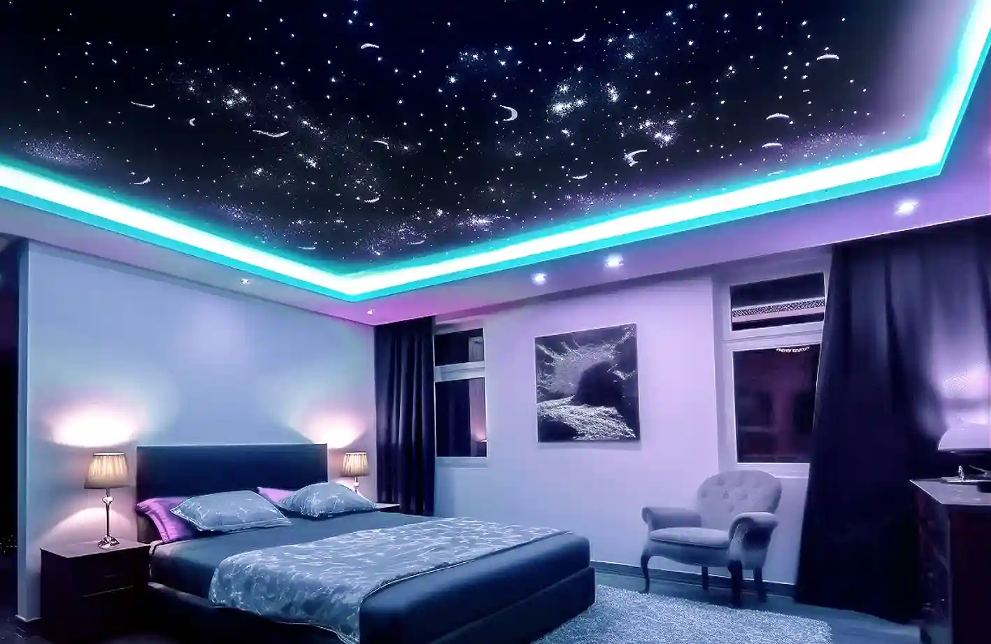 Натяжной потолок под ключ — фото 22